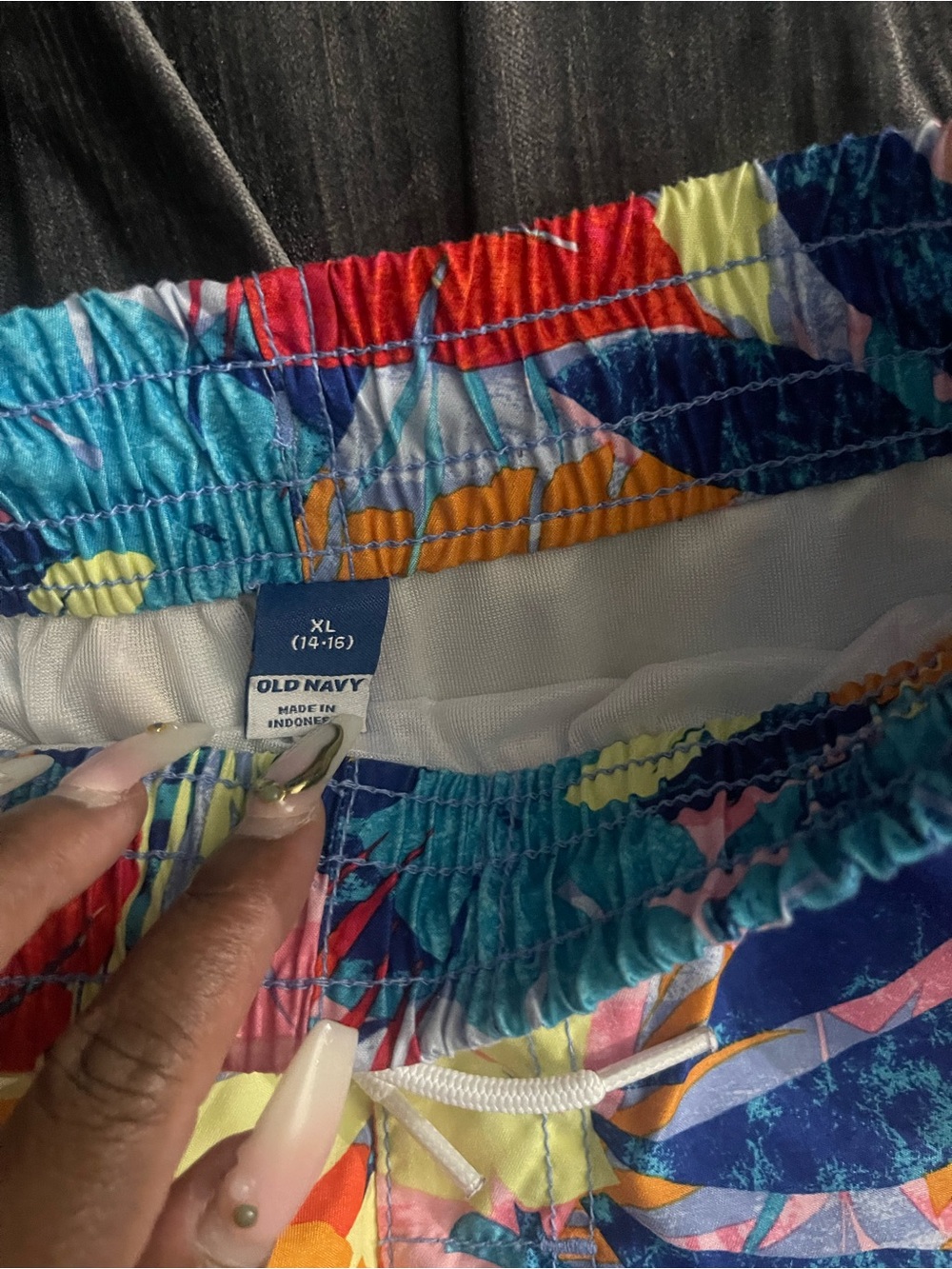 Old Navy Multicolor Tropical Boys Swim Shorts